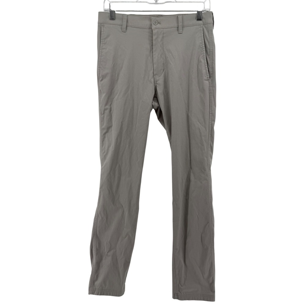 Duck Head Gold Glory 5-Pocket Chino Pants Mens 30x32 Grey Stretch Cotton Nylon